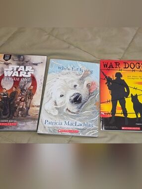 Kids Book Lot Scholastic War Dogs Star Wars Rogue One Secret Agent